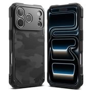 Ringke Rugged Gear [Maximum Protection] for iPhone 17 Pro Max Case, Military Camouflage Heavy-Duty Rugged Shockproof Cover - Camo Black