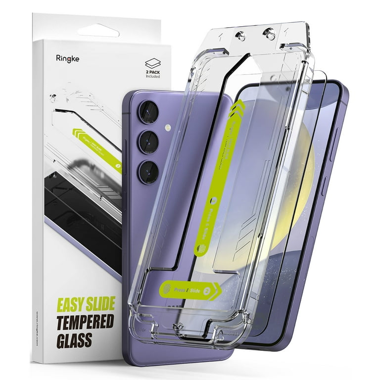 Ringke Samsung Galaxy S24 Plus S24 [Easy Slide Tempered Glass