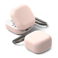 thumbnail image 1 of Ringke Silicone for Galaxy Buds 4 Pro / 4 Case, Shockproof Slim Dust-Resistant Cover with Carabiner & Strap Access - Pink Sand, 1 of 11