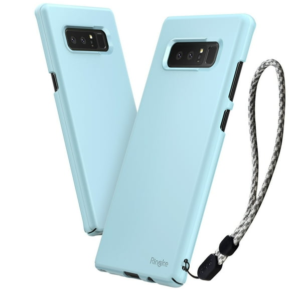 Ringke Slim (1+1 Pack) Case Compatible with Samsung Galaxy Note 8, PC Hard Skin Thin Cover - Sky Blue