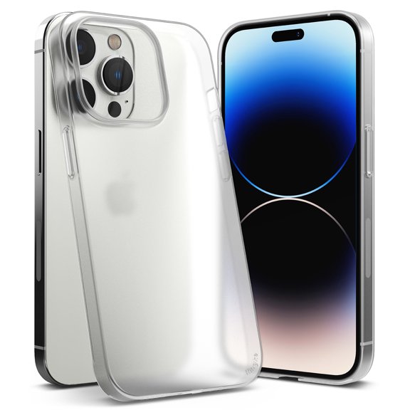 Ringke Slim [Anti-Fingerprint Technology] Compatible with iPhone 14 Pro Case 6.1 Inches for Women, Men (2022) Smudge Proof Translucent Elegant Cover - Matte Clear