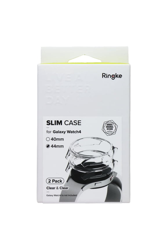 Slim Case Compatible with Galaxy Watch 4 44mm (2 Pack) - Clear