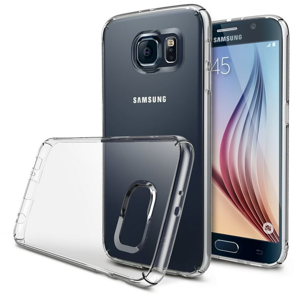 Ringke Slim Case Compatible with Samsung Galaxy S6, Lightweight Thin Soft Premium Coating Hard PC Cover - Clear