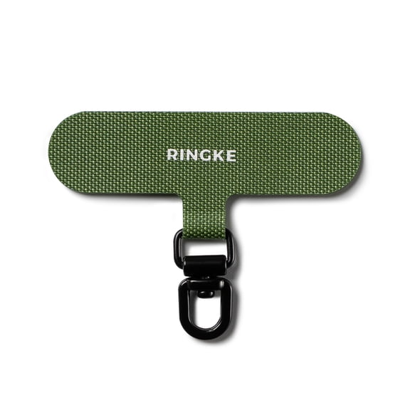 Ringke Spin Holder Link [360° Rotatable Ring Holder] for Universal Cell Phone Case Strap, Durable Tether Tab Lanyard Patch - Olive Green