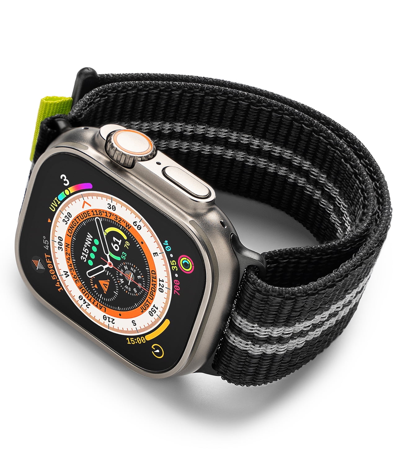 Apple Watch 42 44mm ウーブンナイロン ブラックストライプ Woven Nylon Black Stripe アップルウォッチ バンド 単体 正規品 純正 アップルウォッチバンド ナイロン スポーツバンド アップル