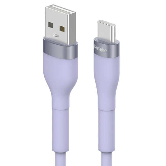 Ringke Super Fast Charging Pastel Cable for Type A to Type C 12W Power - 2m (6ft) - Purple