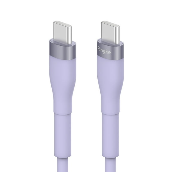 Ringke Super Fast Charging Pastel Cable for Type C to Type C 12W Power - 2m (6ft) - Purple