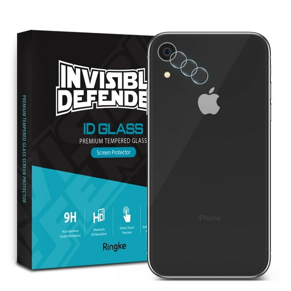 Ringke Tempered Glass Camera Lens Protector for iPhone XR, Invisible Defender [3 Pack] 9H Hard Dual Lens Protective Full Clear Shield, HD Anti-Scratch Shatter Resistant