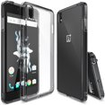 thumbnail image 1 of Ringke for OnePlus X [Fusion] Transparent PC Back TPU Bumper Shockproof Heavy Duty Lightweight Phone Case - Smoke Black, 1 of 8