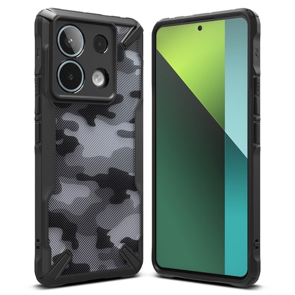 Ringke for Xiaomi Redmi Note 13 Pro 5G / Poco X6 5G [Fusion-X] Heavy Duty Rugged Lightweight Slim Durable Protection - Camo Black