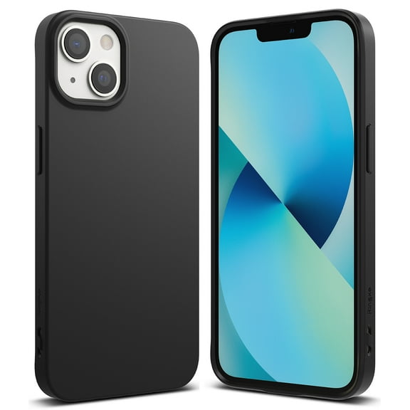 Ringke for iPhone 13 [Air-S] Silicone Flexible TPU Shockproof Heavy Duty Durable Slim Lightweight Case - Black