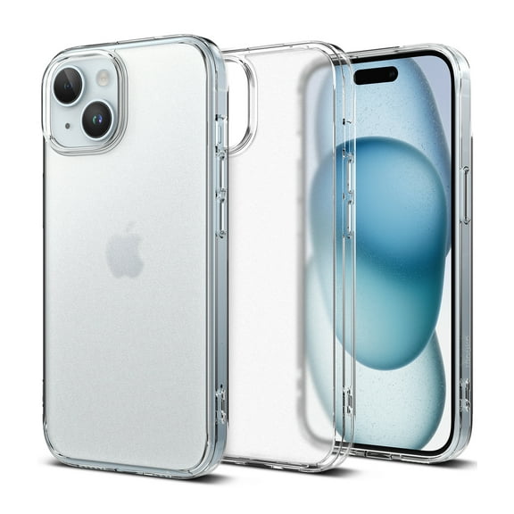 Ringke for iPhone 15 Plus [Fusion Matte] Anti-Yellowing Heavy Duty Drop Protection Clear Case