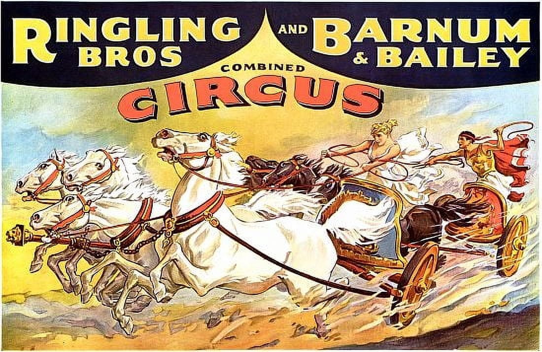 Ringling Bros Charriot Circus Canvas Art - (24 x 36)