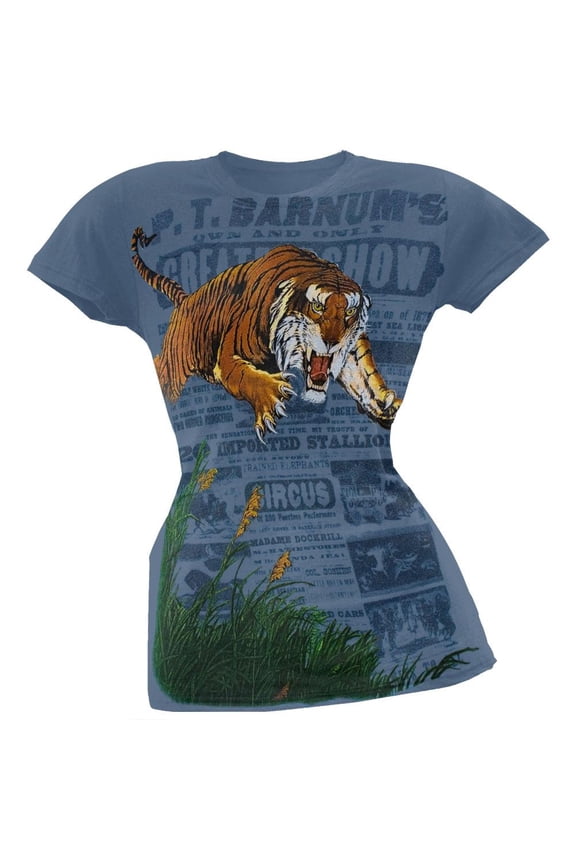 Ringling Bros - Leaping Tiger Ladies T-Shirt - Small