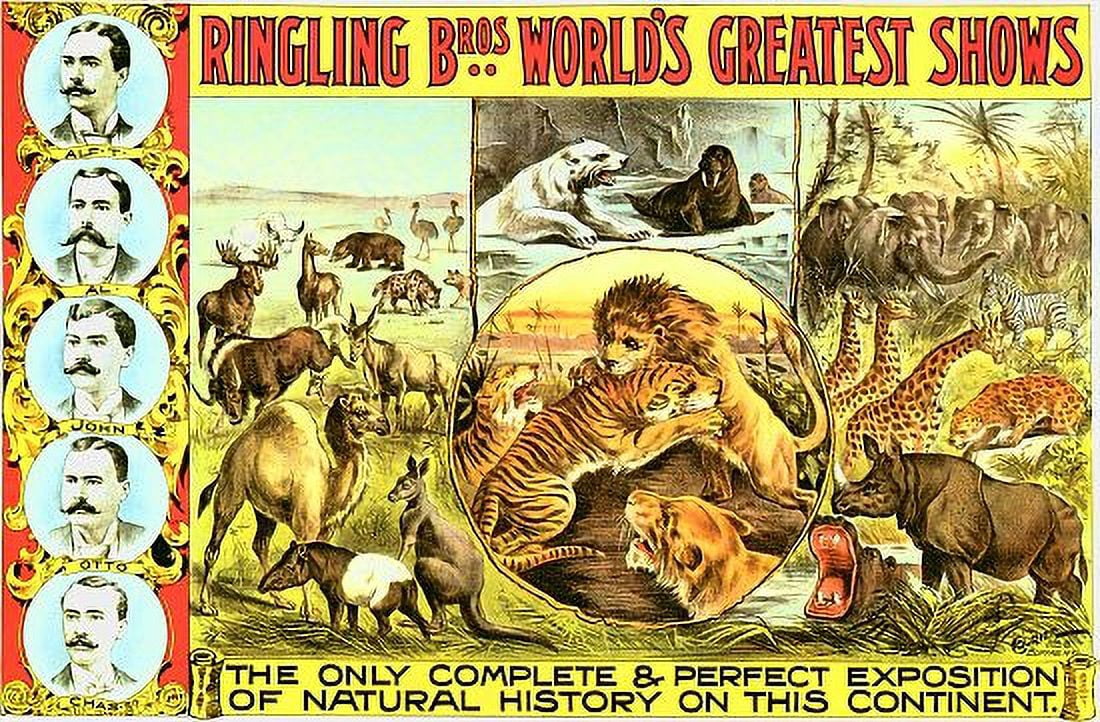 Ringling Bros Worlds Greatest Shows Canvas Art - (24 x 36)