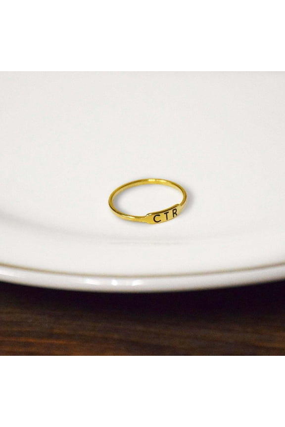 Ringmasters Bracket Gold Colored Stainless Steel Choose the Right CTR Ring Size 10
