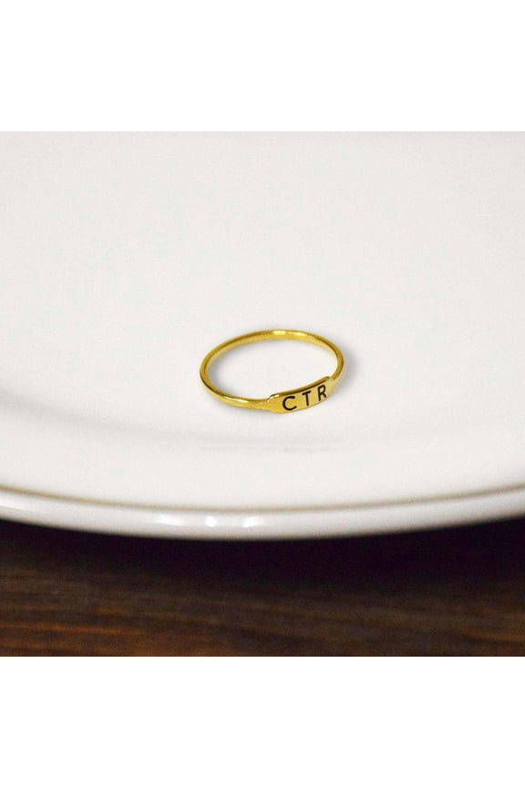 Ringmasters Bracket Gold Colored Stainless Steel Choose the Right CTR Ring Size 9