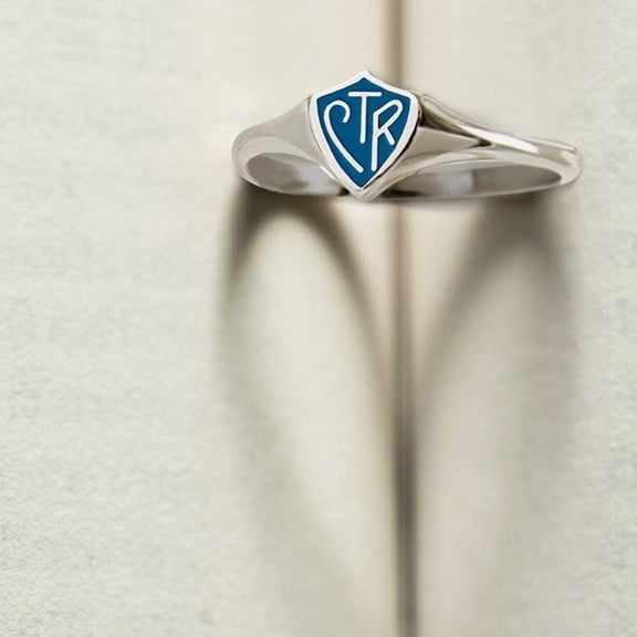 Ringmasters Classic Mini Blue Shield Stainless Steel Choose the Right CTR Ring Size 8.5