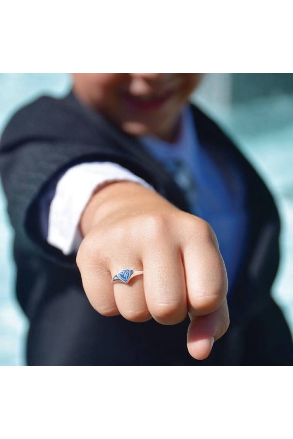 Ringmasters Classic Mini Blue Shield Sterling Silver Choose the Right CTR Ring Size 1.5