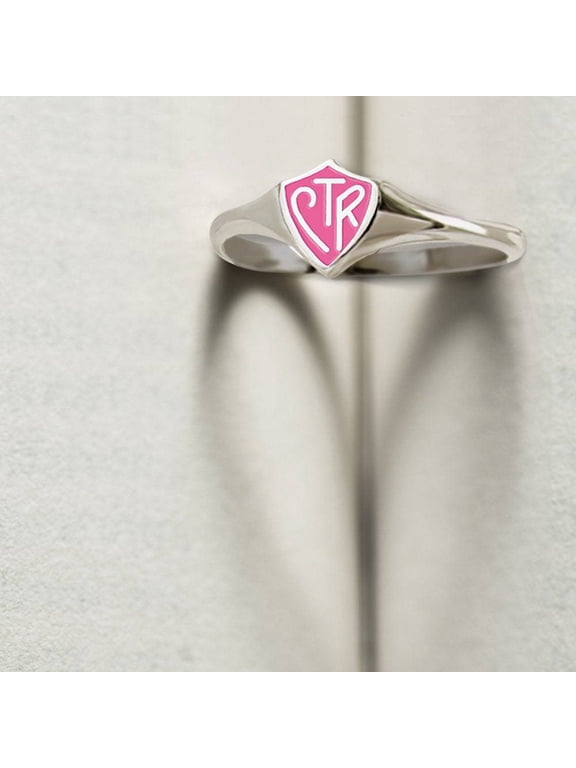 Ringmasters Classic Mini Pink Shield Stainless Steel Choose the Right CTR Ring Size 11.5
