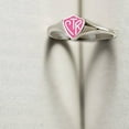 thumbnail image 1 of Ringmasters Classic Mini Pink Shield Stainless Steel Choose the Right CTR Ring Size 11, 1 of 4