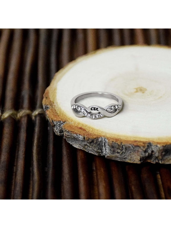 Ringmasters Crossover Stainless Steel with CZ Stones Choose the Right CTR Ring Size 8.5