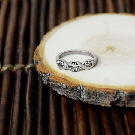 Ringmasters Crossover Stainless Steel with CZ Stones Choose the Right CTR Ring Size 9.5