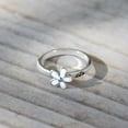 thumbnail image 1 of Ringmasters Daisy Stainless Steel with Enamel Choose the Right CTR Ring Size 4.5, 1 of 6