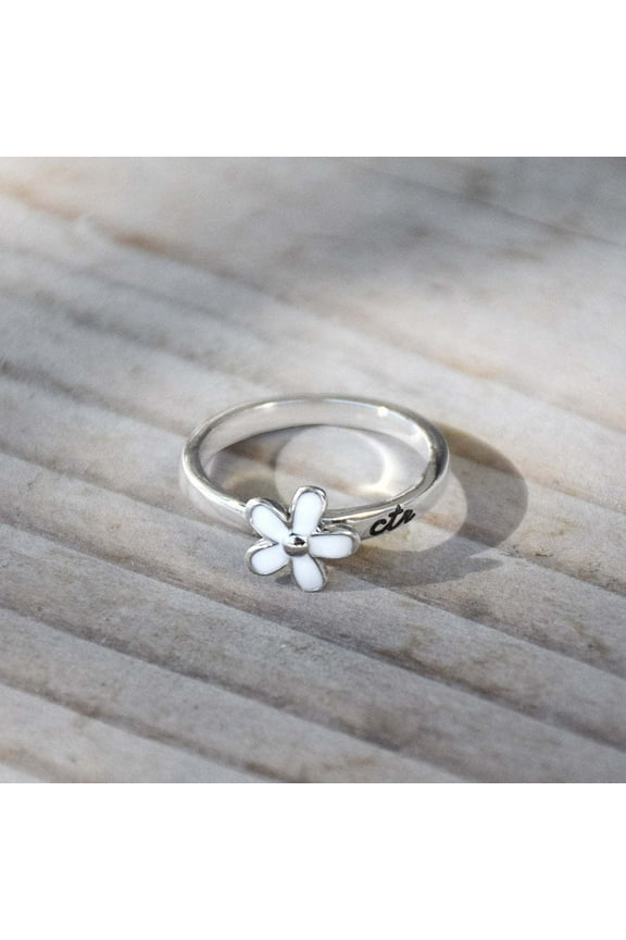 Ringmasters Daisy Stainless Steel with Enamel Choose the Right CTR Ring Size 4.5