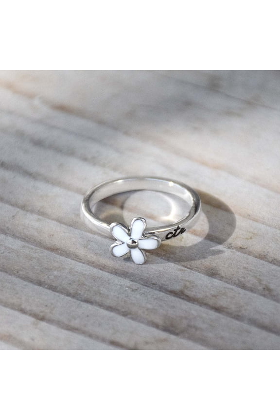 Ringmasters Daisy Stainless Steel with Enamel Choose the Right CTR Ring Size 5