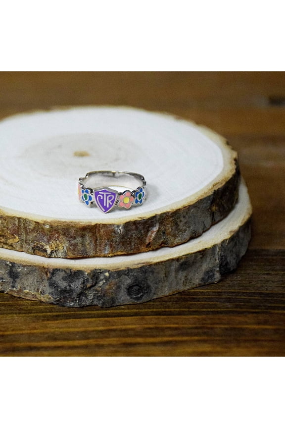 Ringmasters Flower Petal Multicolor Enamel Sterling Silver Choose the Right CTR Ring Size 3