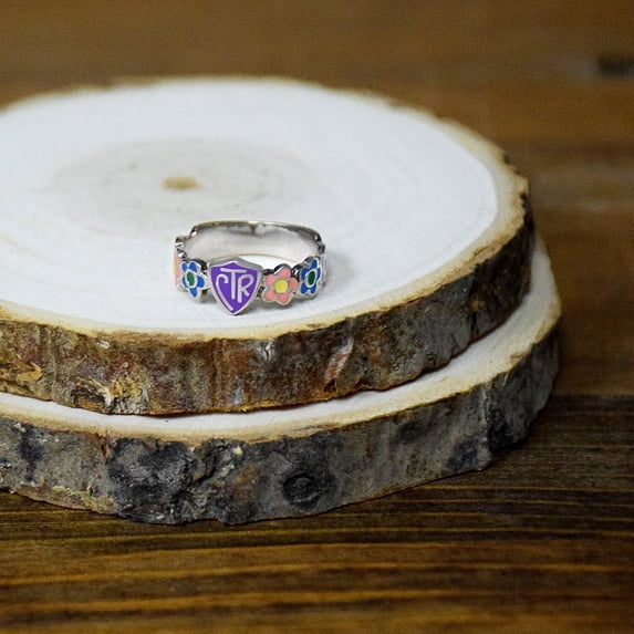 Ringmasters Flower Petal Multicolor Enamel Sterling Silver Choose the Right CTR Ring Size 9.5