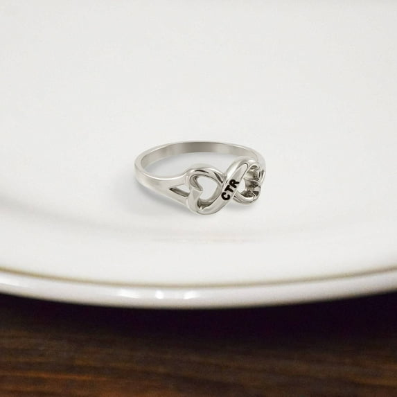 Ringmasters Heart to Heart Stainless Steel Choose the Right CTR Ring Size 6