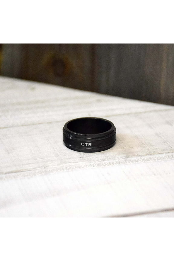 Ringmasters Midnight Black Colored Stainless Steel Choose the Right CTR Ring Size 10