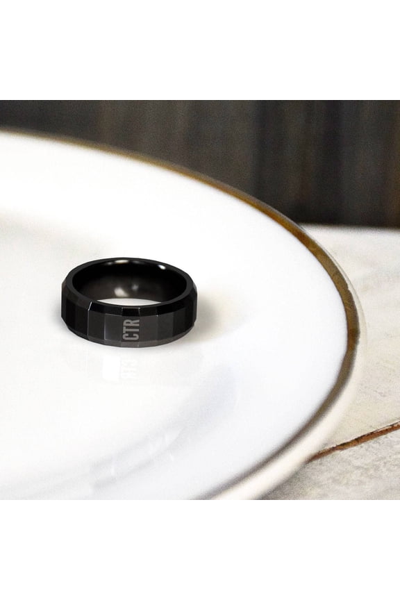 Ringmasters Obsidian Tungsten Choose the Right CTR Ring Size 9