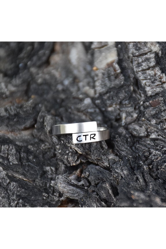 Ringmasters Orbit Sterling Silver Choose the Right CTR Ring Size 8