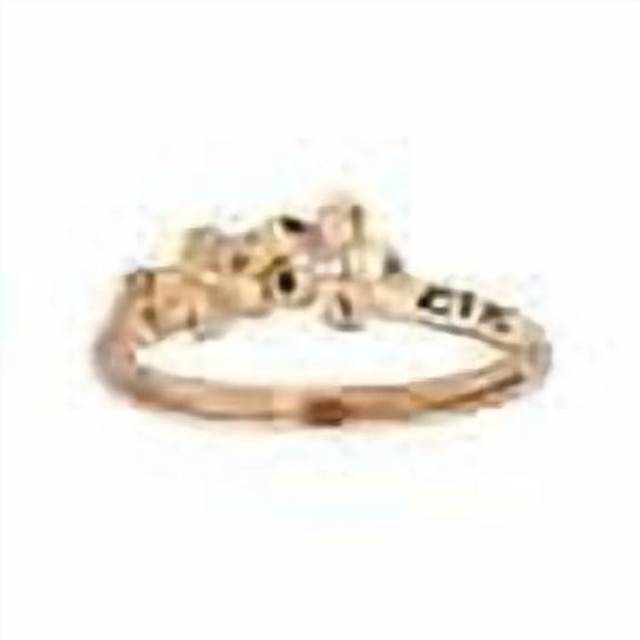 Ringmasters Plumeria Rose Gold Colored Stainless Steel Size 4.5