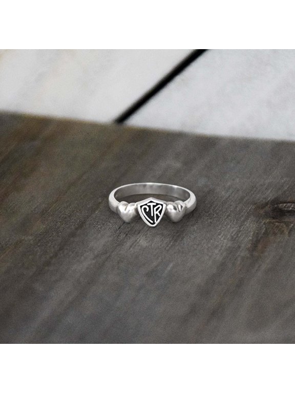 Ringmasters Satin Hearts Sterling Silver Choose the Right CTR Ring Size 4