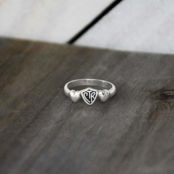 Ringmasters Satin Hearts Sterling Silver Choose the Right CTR Ring Size 6.5