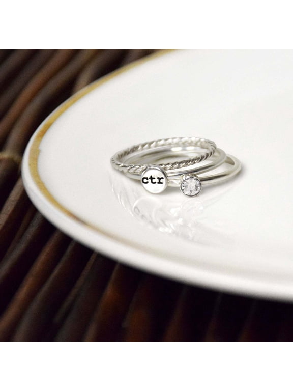 Ringmasters Shimmer Stackable Stainless Steel Choose the Right CTR Ring Size 9.5