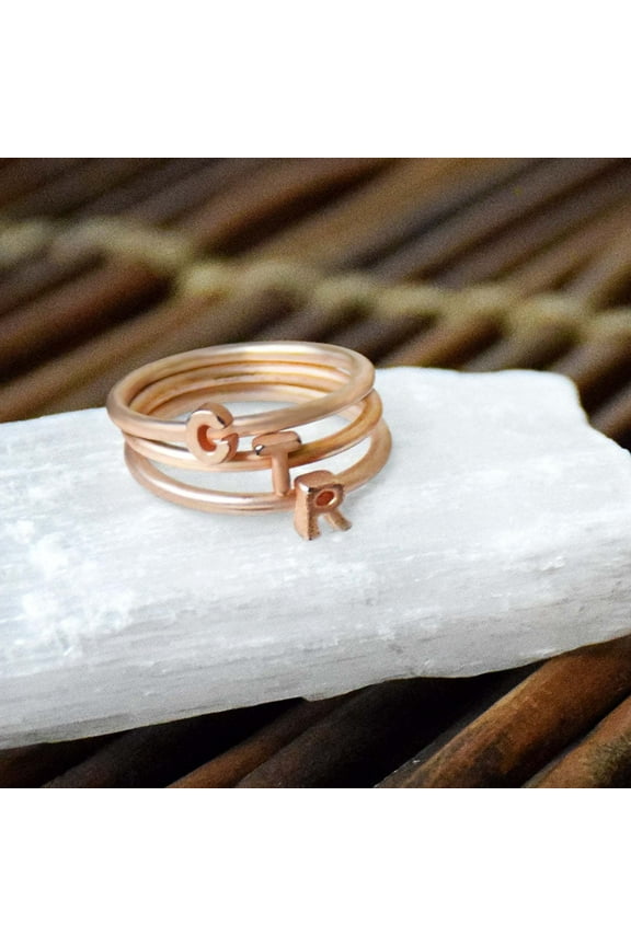 Ringmasters Stackable Letters Stainless Steel Choose the Right CTR Ring Size 9