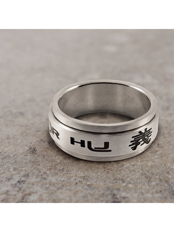 Ringmasters Universal Multi-language Spinner Stainless Steel Choose the Right CTR Ring Size 8