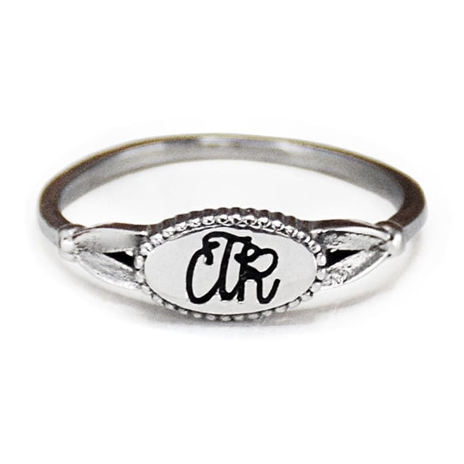 Lifebeats Ringmasters Narrow Spinner CTR Ring - Stainless Steel 'Choose The Right' Ring - View #12