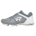 thumbnail image 1 of Ringor Flite Women's Softball Cleats Charcoal | White Size 8.5, 1 of 3
