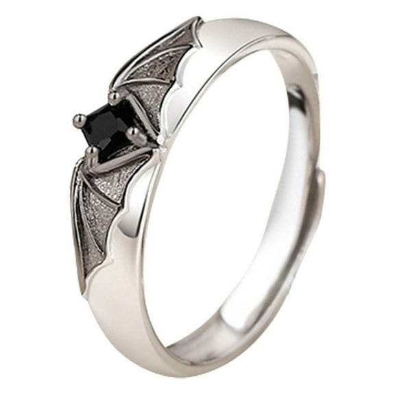 Rings Angel Matching Promise Rings for Couples Best Friend Cute Love Jewelry Gift for Him Her Women Men Boyfriend Girlfriend Size Adjustable