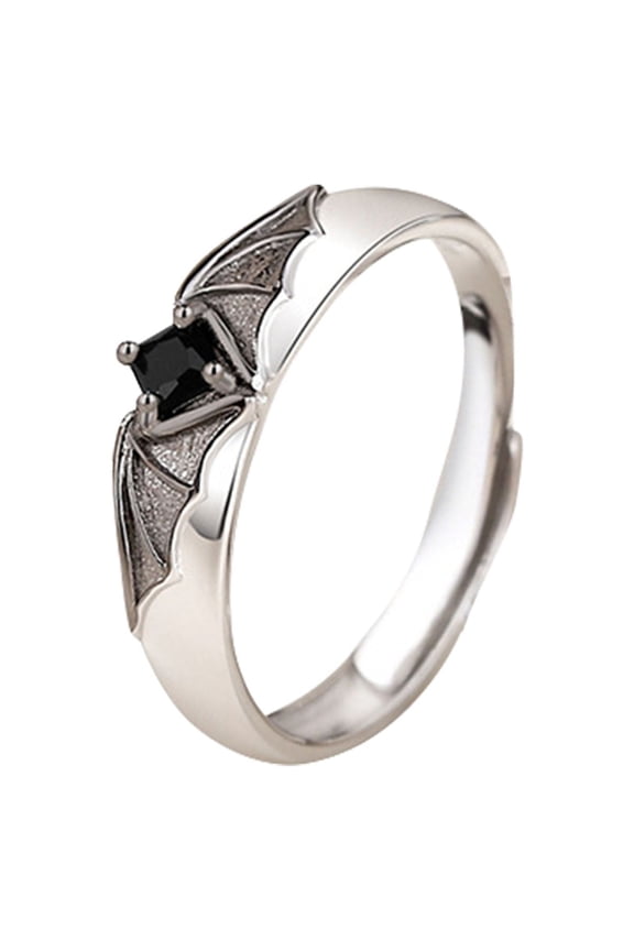 Rings Angel Matching Promise Rings for Couples Best Friend Cute Love Jewelry Gift for Him Her Women Men Boyfriend Girlfriend Size Adjustable