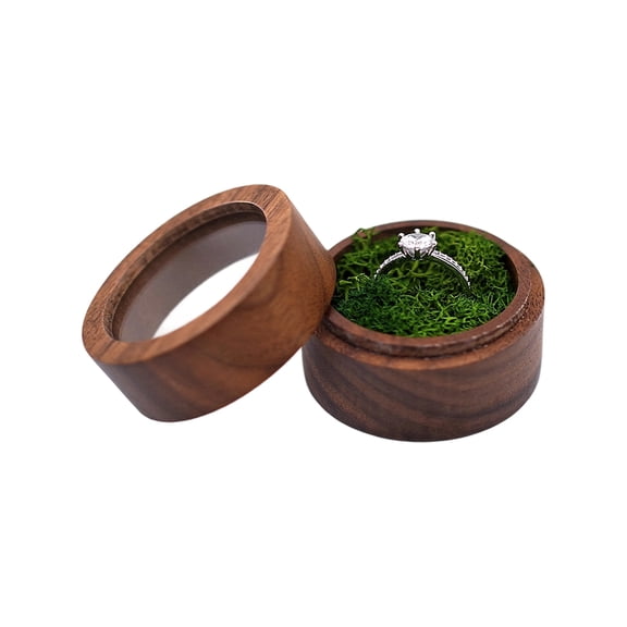 Rings Display Case Jewellery Organiser Storage Chest Wedding Rings Box for Proposal Engagement Anniversary