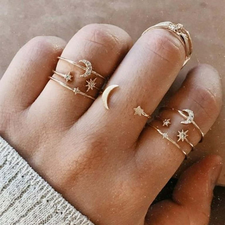 7-piece fashion ring set