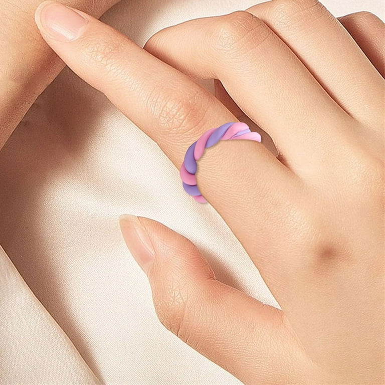 Rings For Teen Girls Acrylic Ring For Women And Girls Stylish And Cute Stacked Retro Rings With Colorful Heart Flower Index Finger Rings
