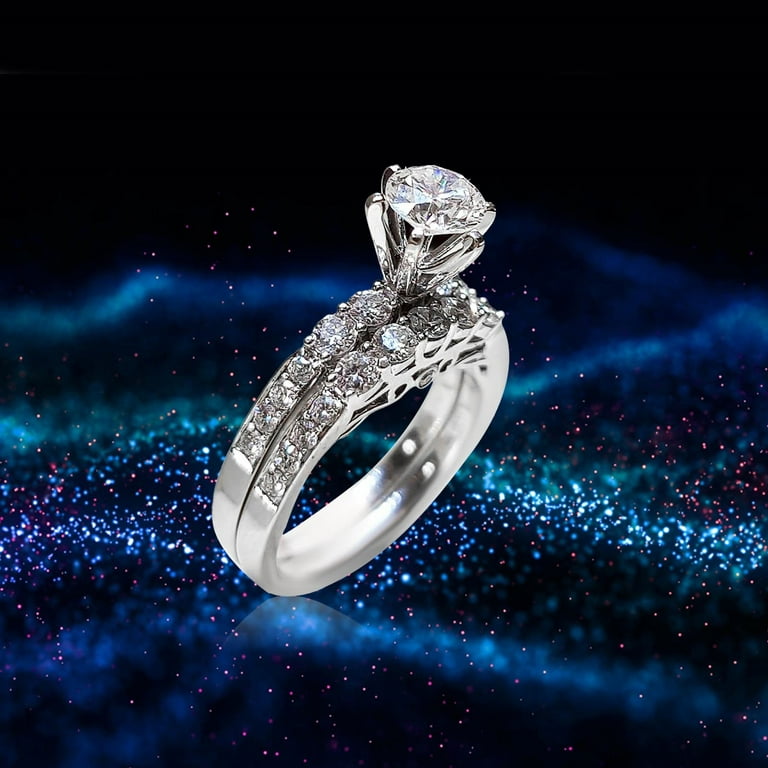 Rings For Women Teen Girls Rose Diamond Ring, Valentine'S Day